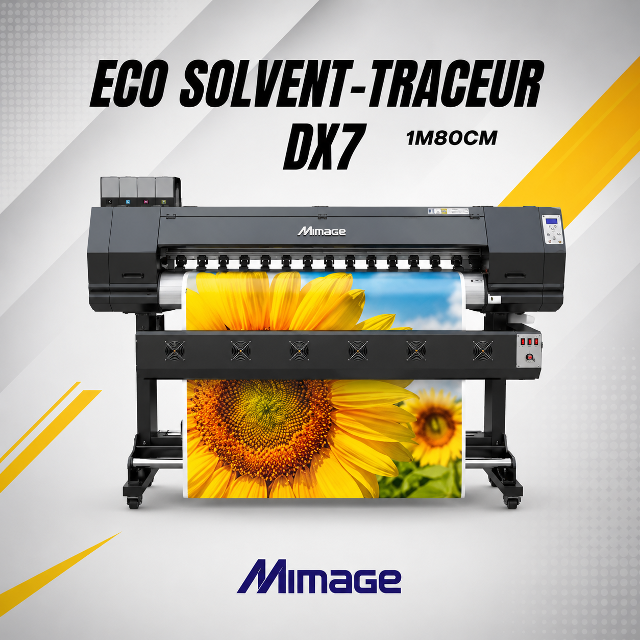 Imprimantes Éco-Solvant grand format 1m80 tête dx7