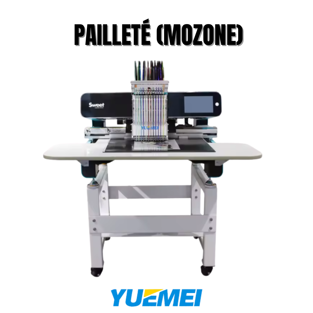 Vinyle pailleté Mozone pour flocage textile, matière brillante effet paillette pour t-shirts, hoodies et personnalisation textile professionnelle.