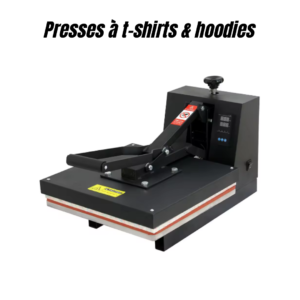 Presse à t-shirts et hoodies pour transfert textile et personnalisation professionnelle