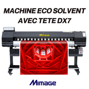 Imprimante Eco Solvent avec tête Epson DX7 pour impression grand format professionnelle sur vinyle, bâches et textiles