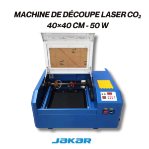 Machine de découpe et gravure laser CO₂ 40x40 cm 50W pour découpe et gravure précise sur bois, plastique et autres matériaux