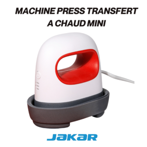 Presse à chaud textile MINI compacte pour transfert thermique et personnalisation d’articles