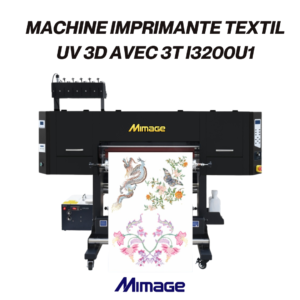 Imprimante textile UV 3D 3T I3200U1 pour impression professionnelle sur tissus et articles personnalisés