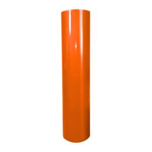 Rouleau de vinyle gloss orange pour découpe, signalétique et décoration professionnelle