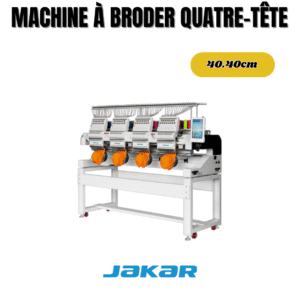Machine à broder industrielle 4 têtes pour production professionnelle de motifs sur textiles et vêtements