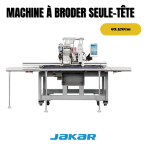 Machine à broder industrielle à tête unique pour personnalisation textile et production professionnelle