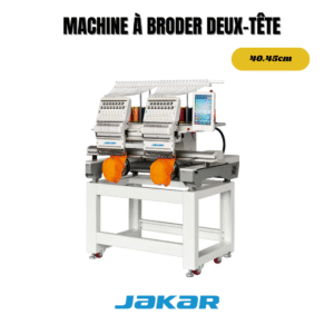 Machine à broder industrielle à deux têtes pour production textile professionnelle et motifs précis