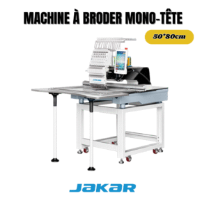 Machine à broder industrielle mono tête pour broderie professionnelle sur textiles et vêtements