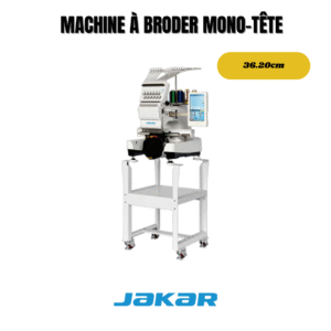 Machine à broder industrielle mono tête pour broderie professionnelle sur textiles et vêtements
