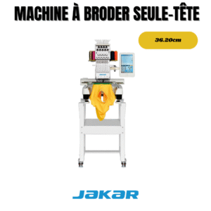 Machine à broder industrielle à tête unique pour personnalisation textile et production professionnelle