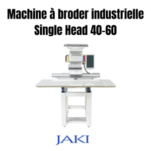 Machine à broder industrielle Single Head 40x60 cm pour personnalisation textile professionnelle