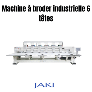 Machine à broder industrielle 6 têtes – broderie professionnelle haute vitesse sur vêtements et textiles