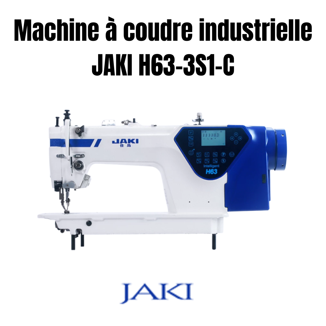 Machine à coudre industrielle JAKI H63-3S1-C pour couture professionnelle et production textile