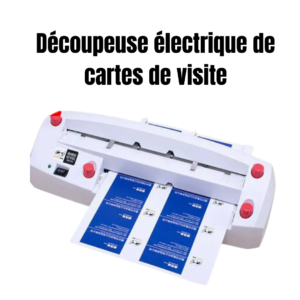 Découpeuse électrique de cartes de visite professionnelle – machine de découpe rapide et précise pour imprimerie