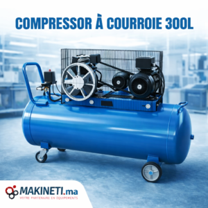 Compresseur à Air 300 Litres à Courroie – 5.5HP / 7.5HP Haute Performance Industrielle
