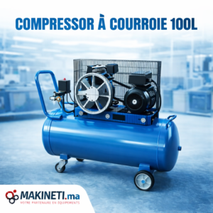 Compresseur à Air 100 Litres à Courroie – 3HP Triphasé / Monophasé Haute Performance
