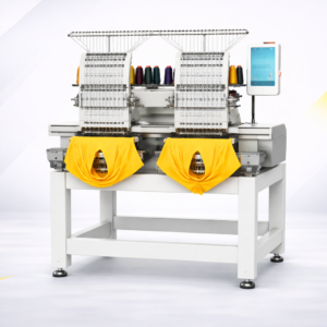 Machine à broder 2 têtes – 12 aiguilles – Zone 520×360 mm