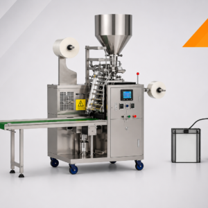 Machine de conditionnement automatique VFFS en inox avec convoyeur intégré