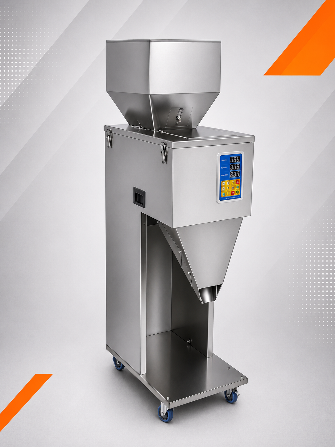 Machine de remplissage automatique double tête pour poudres et granulés