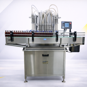 Ligne automatique de remplissage liquide multi-têtes avec convoyeur – Haute cadence