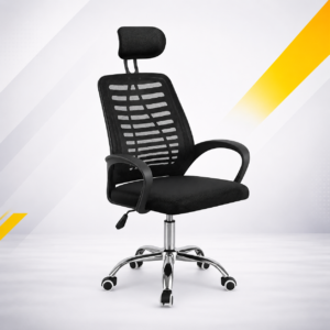 Chaise de bureau pivotante ergonomique avec dossier mesh