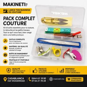 Pack Complet Couture – Kit Professionnel d’Outils de Couture Portable